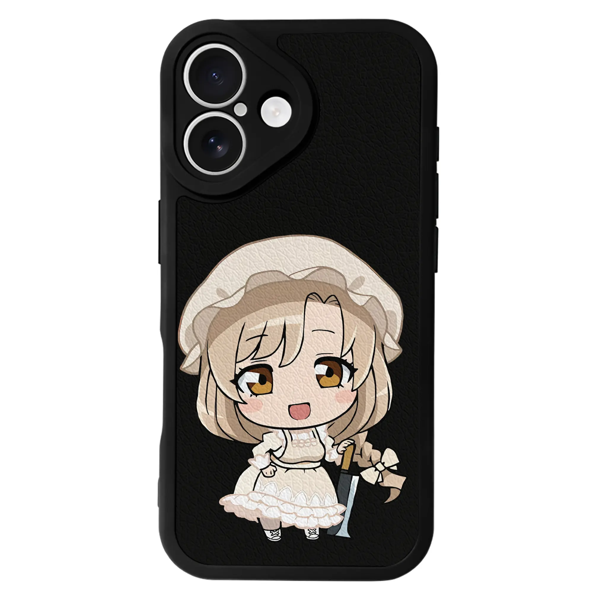 はたらく細胞 グッズ,マクロファージ - IPhone 16シリーズ対応 ・ シリコンスマホケース ・ レザー調 ・ 高精度フィット ・ 耐衝撃 ・ ワイヤレス充電対応 ・ 精密カット